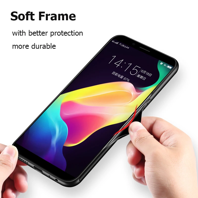Чехол для Huawei Honor 9 Lite роскошное глянцевое закаленное стекло силиконовая рамка