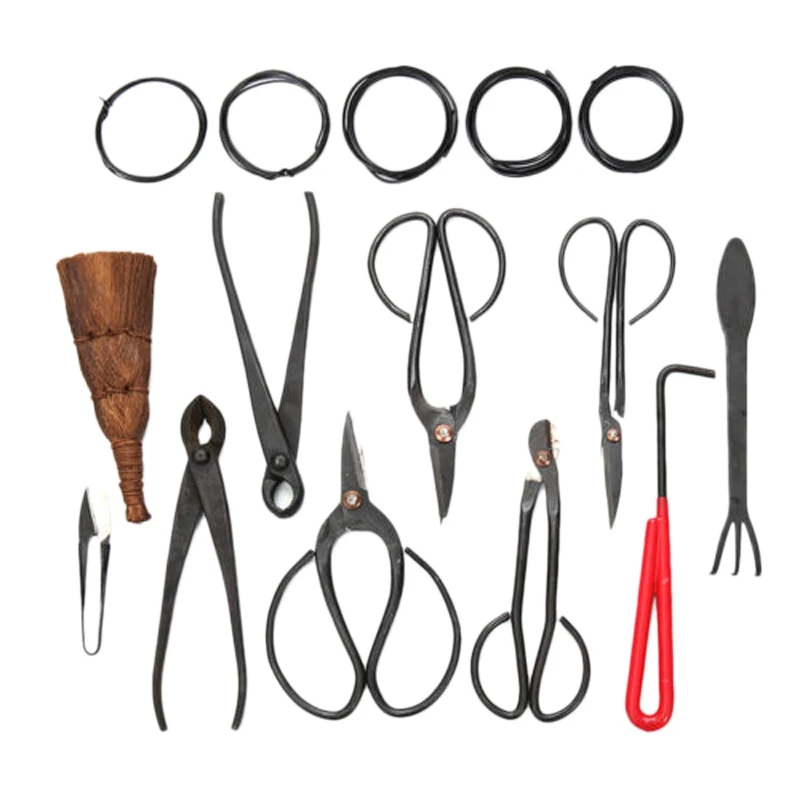 

Promotion! 10Pcs Bonsai Tool Set Carbon Steel Extensive Cutter Scissors Kit With Nylon Case For Garden Pruning Tools