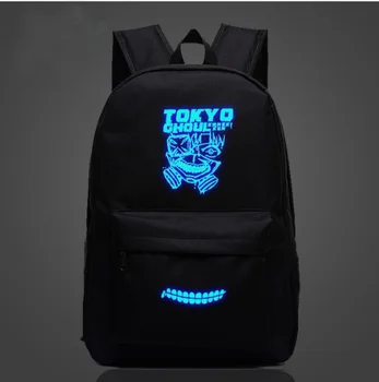 

Tokyo Ghoul Backpacks Night Luminous Backpacks School Bags For Teenager Boys Girls Travel Bag Oxford Mochila Feminina Galaxia