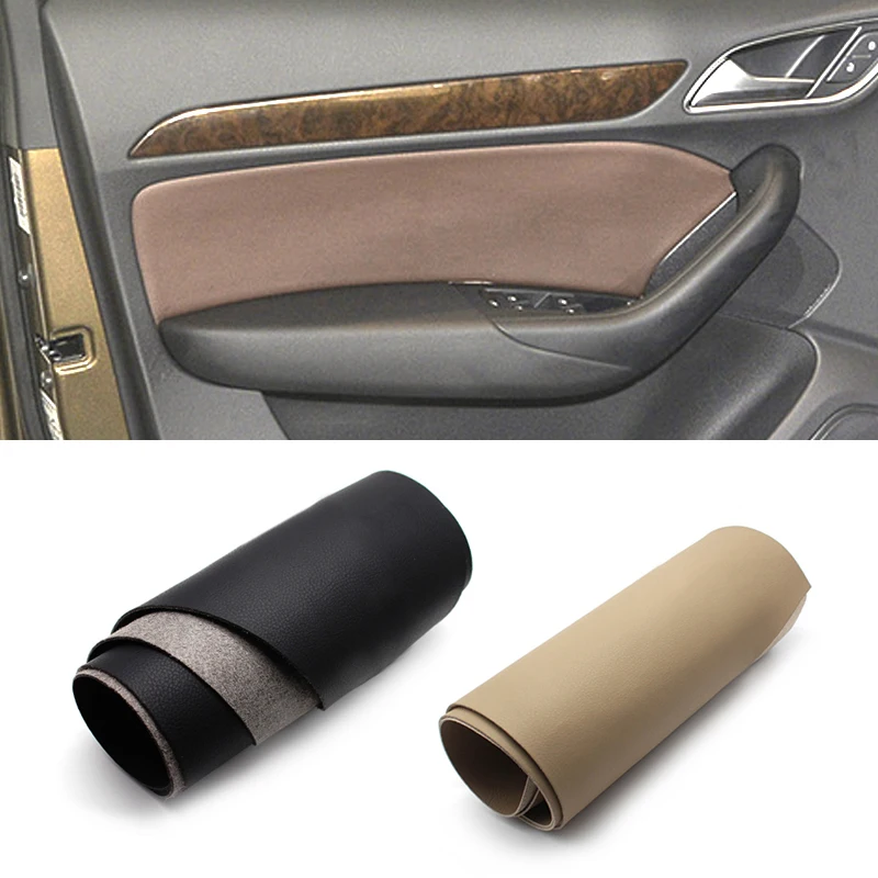 

For Audi Q3 2013 2014 2015 2016 2017 2018 4PCS Car Microfiber Leather Door Handle Panel Cover Trim