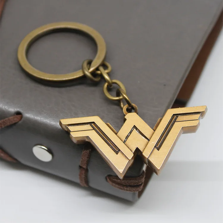 Marvel wonder woman logo cos брелок ожерелье модный индивидуальный ключ цепочка Ювелирные изделия Chaveiros Llaveros сувениры подарки