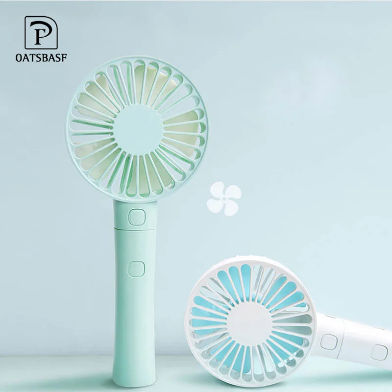 

Oatsbasf USB Fan 3-Speed Adjustable Portable Mini Fan Hand Fans Rechargeable Built-in Battery 2000mAh Rechargeable Micro USB Fan