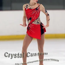 Лидер продаж пользовательские ребенка Катание на коньках конкуренции платье красивый бренд Vogue Фигурное катание Платья для женщин dr2814