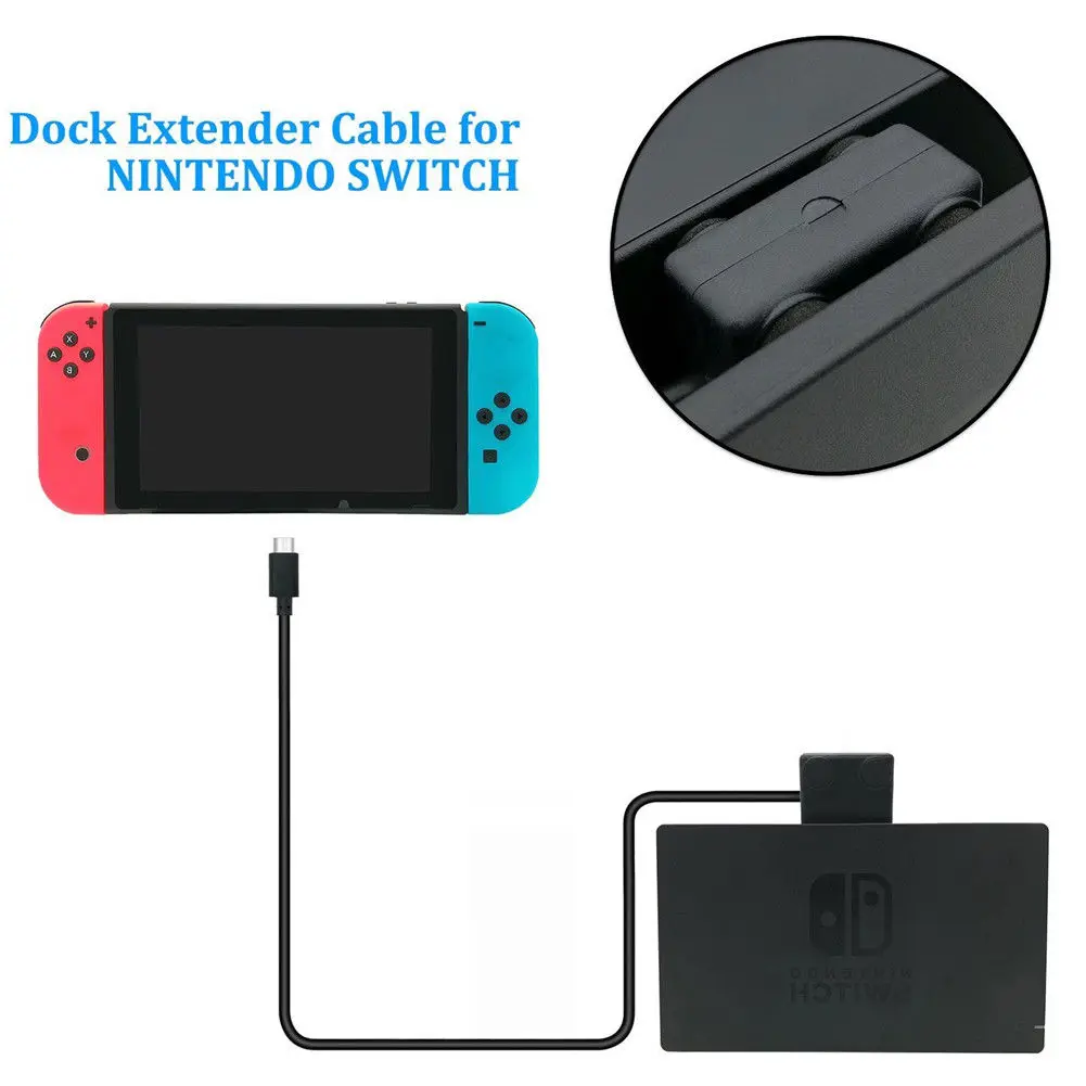 FFYY-Док-станция и удлинитель зарядного устройства кабель для nintendo Switch, поддержка данных 10 Гбит/с