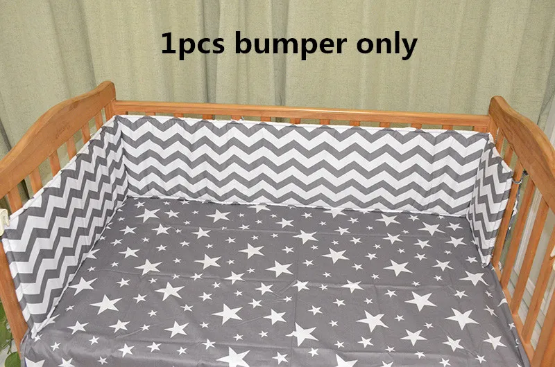 Скандинавские звезды дизайн детская кровать утолщенные бамперы цельная кроватка вокруг подушки защита для кроватки подушки новорожденных декор комнаты - Цвет: NO7