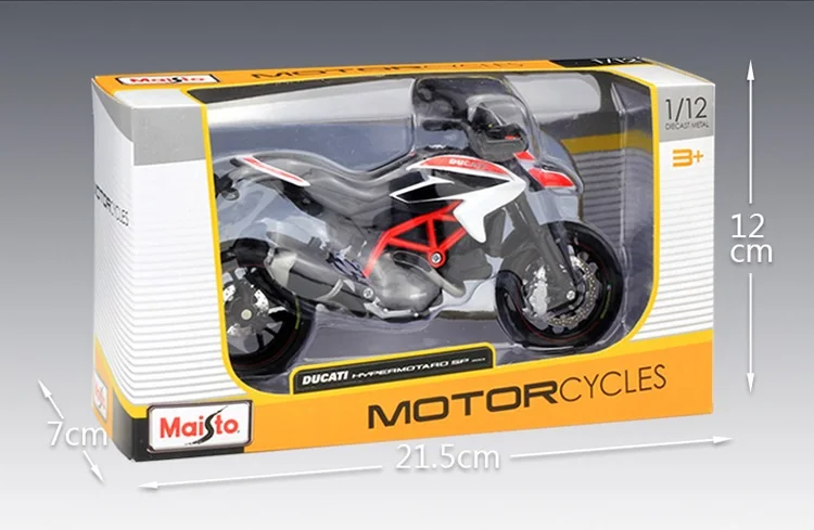 Модельный мотоцикл Maisto 1:12 Ducati Hypermotard SP 2013| |