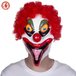 Хэллоуин маскарад Красный Клоун Маска Клоун Дива Джек джокерф unny вечерние Кричащие маски для лица
