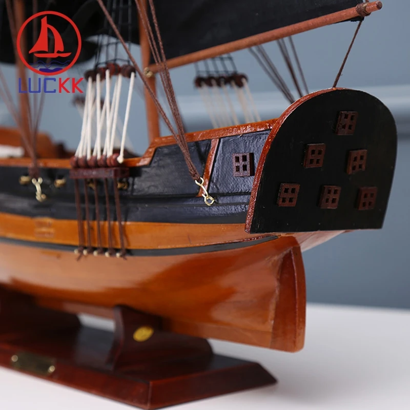 Пиратская деревянная модель корабля LUCKK сделай сам 75 см|Статуэтки и миниатюры| |