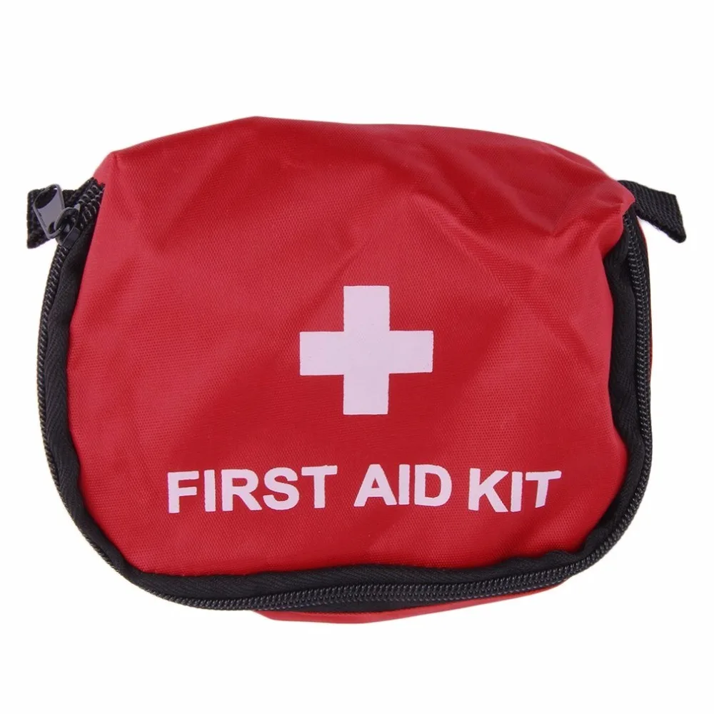 Kit de primeros auxilios 0.7L rojo PVC al aire libre Camping emergencia supervivencia bolsa vacía vendaje droga bolsa de almacenamiento impermeable 11*15,5*5 cm