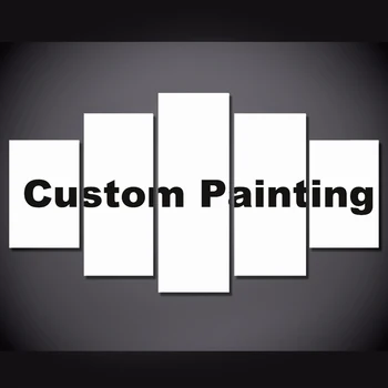 

5 Piece Wall Art Drop Shipping Customized Prints Painting Custom Made Canvas Picture Frame Modular Home Decor Quadro Poster