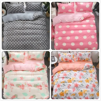 

3/4 pcs Bedding Sets King Queen Twin Single Full Double Size Duvet Cover Sheet Pillowcase Cotton Adult Kids Bed Linen Quilt Case
