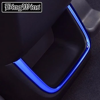 

For Toyota Highlander 2015 car Style stick stainless steel cover Car Rear air outlet Covers U design decorate car Accessories