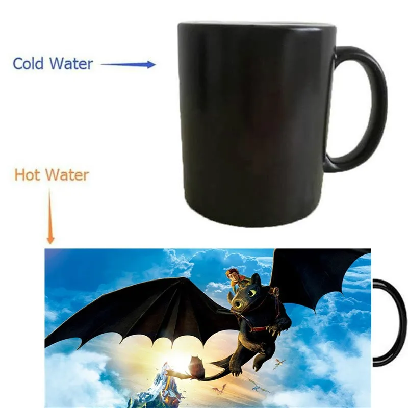 

How To Train Your Dragon Mugs Morphing Heat Reveal Heat Sensitive Mugs Wine Travel Coffee Mug