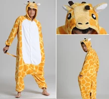 Anime Cosplay Jirafa Pijamas Unisex Adulta Onesies Para Adultos de Halloween Pijamas Mujeres Pijama Homewear Lindo Unicornio Carnaval