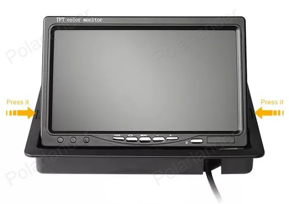 7-дюймовый TFT ЖК-дисплей цветной экран монитор заднего вида автомобиля + беспроводной приемопередатчик Комплект + 7 LEDrearviwe камера
