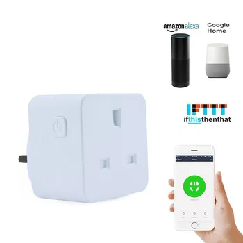 

Smart UK Plug WiFi control Socket Timer Switch outlet 13A Voice control Work with Alexa and Google IFTTT free shipping