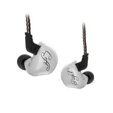 KZ ZSR Zes Drivers Anker En Dynamische Hybrid Headset HIFI Bass Noise Cancelling Oordopjes In Ear Wit Rood(China)