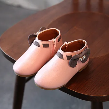 

(5 pairs) - 2017 autumn new children's single shoes girls bow boots small children's slippers princess casual shoes