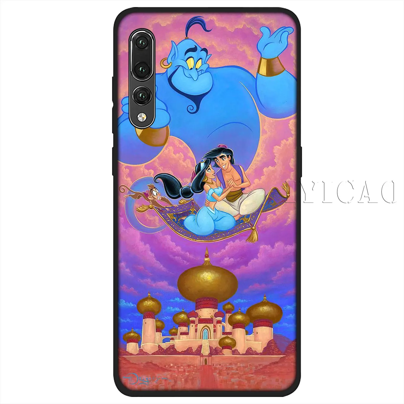 IYICAO Anime Aladdin Cartoon Soft Silicone Case for Huawei P30 P20 Pro P10 P9 P8 Lite Mini 2017 2016 2015 P Smart 2019 Cover