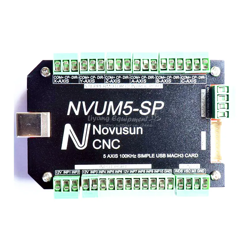 

NVUM cnc router Mach3 USB Card wood cutting mini lathe Motion Control Breakout Board