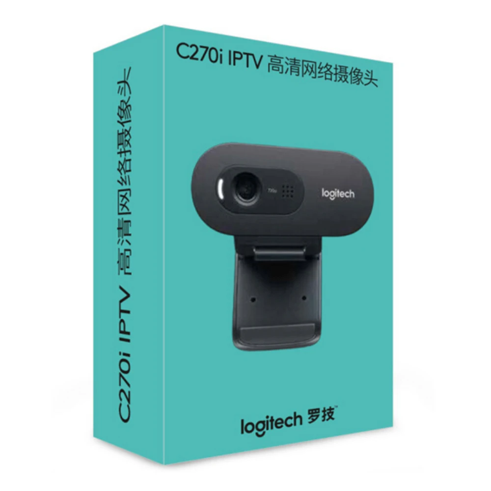 Logitech C270i IPTV HD PC Мини Камера Встроенный микрофон USB2.0 Бесплатный драйвер веб-камеры