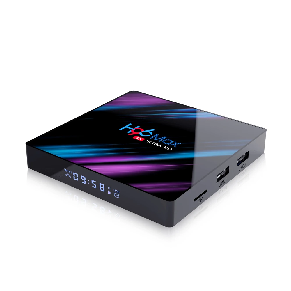 Android tv Box H96 Max Smart Android 9,0 tv Box 4GB+ 32 GB/64 GB 2,4G/5G WiFi RK3318 Четырехъядерный 4K VP9 H.265 BT4.0 HD медиаплеер