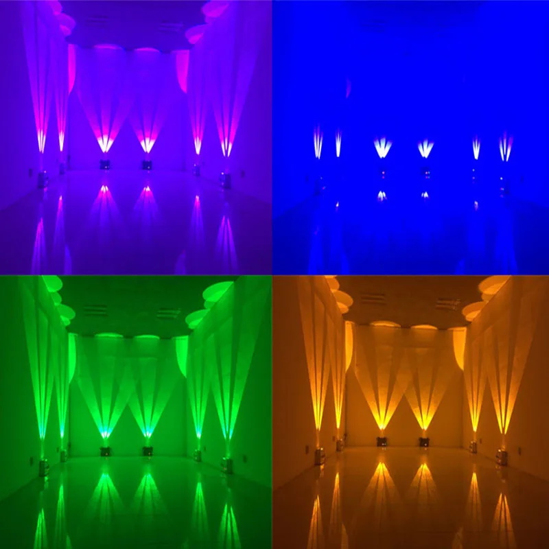 Беспроводной DMX Uplight 3*10 Вт RGBA три светодиодные Настенные светильники с питанием