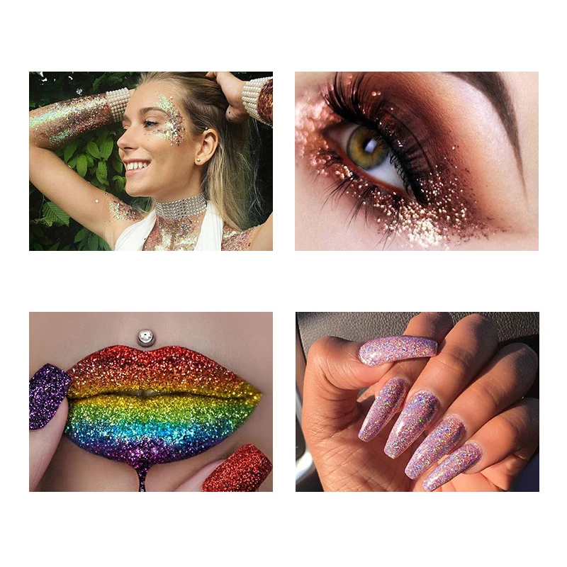 Diamond Glitter Eyeshadow Makeup Eye Shadow Magnificent Metals and Glow Liquid Pallete 1pc |