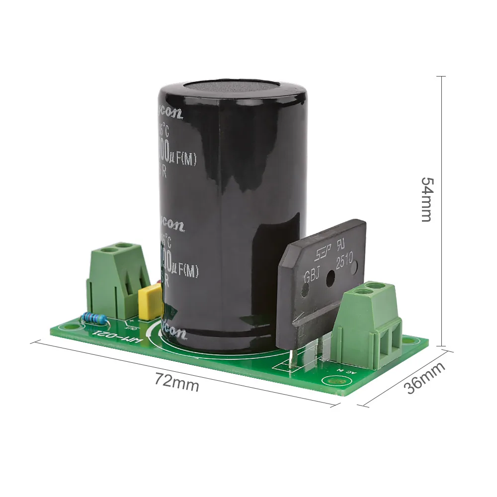AIYIMA усилитель мощности выпрямитель фильтр плата 1000 мкФ 63 в AC в DC силовой модуль DIY для домашнего кинотеатра аудио и видео оборудование