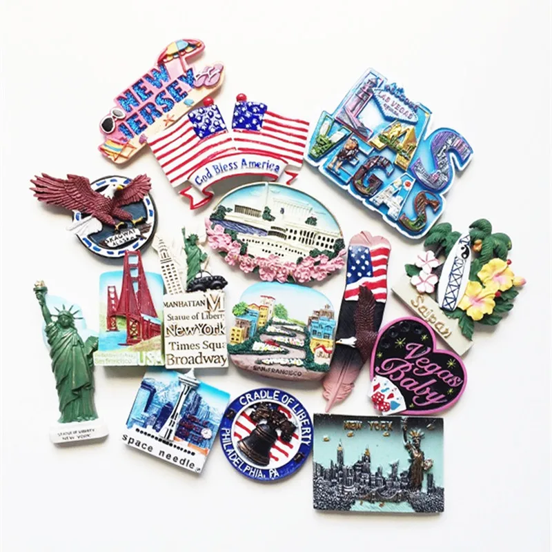 BABEMEMI USA New York Washington Голливуд Нью Джерси Гавайи Лас Вегас Сиэтл магнит на