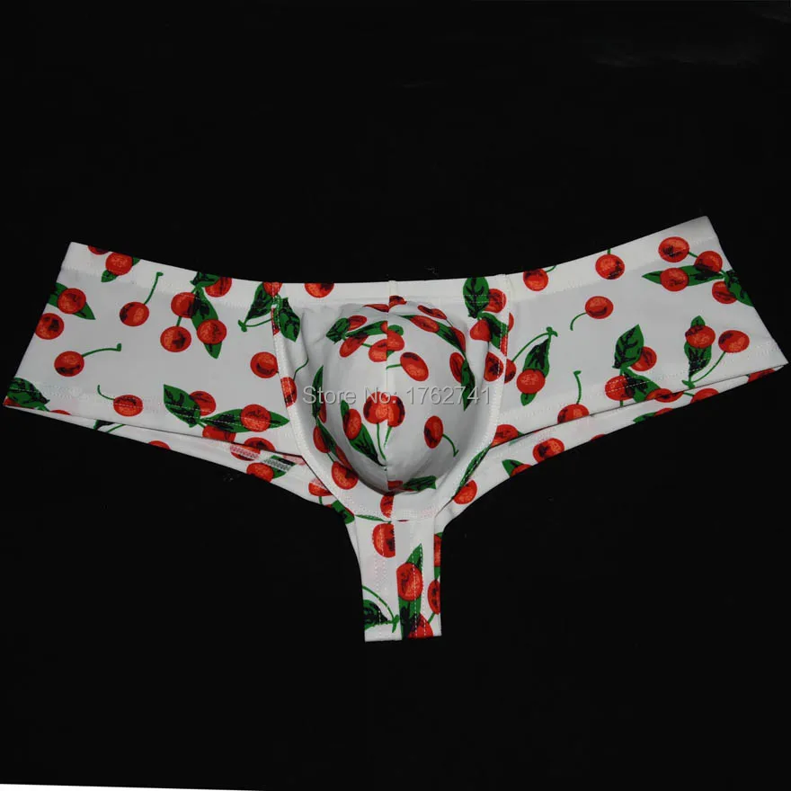 

Men's Print Bikini Boxer Big Cut Boxers Soft Male Underwear Cartoon printing Micro Boxers Cheeky Boxers