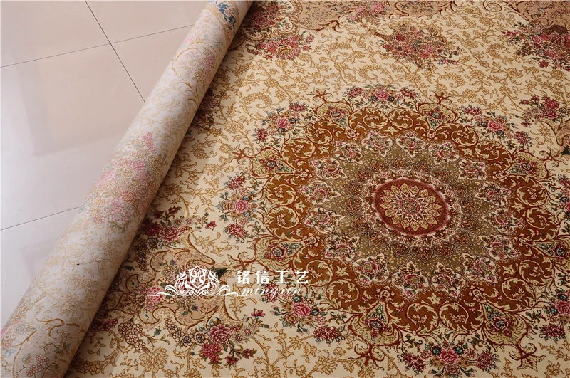 9'x12' персидские шелковые ковры ручной вязки Шелковый Восточный ковер