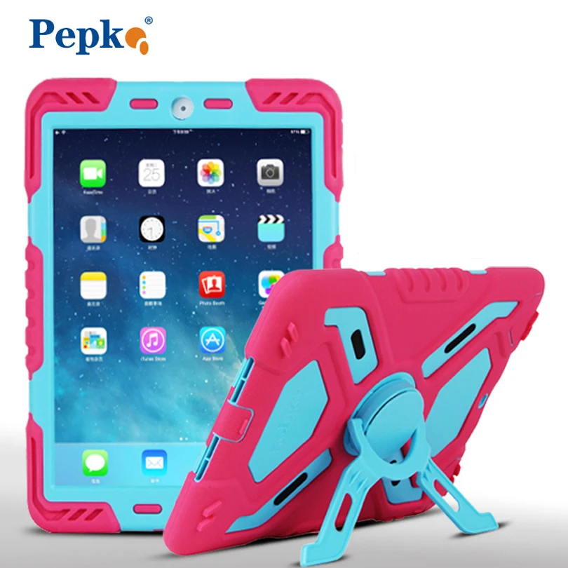 Top silicone strong standing Protective Case Cover for Apple iPad 2 For