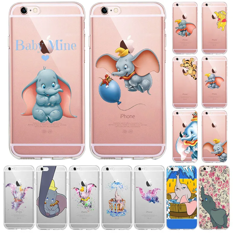 

Animal Dumbo Winnie Pooh Silicone Back Cover Case For iPhone X XS XS MAX XR 8 7 6 6S Plus 5 5s SE XS MAX Phone Coque Capa Funda