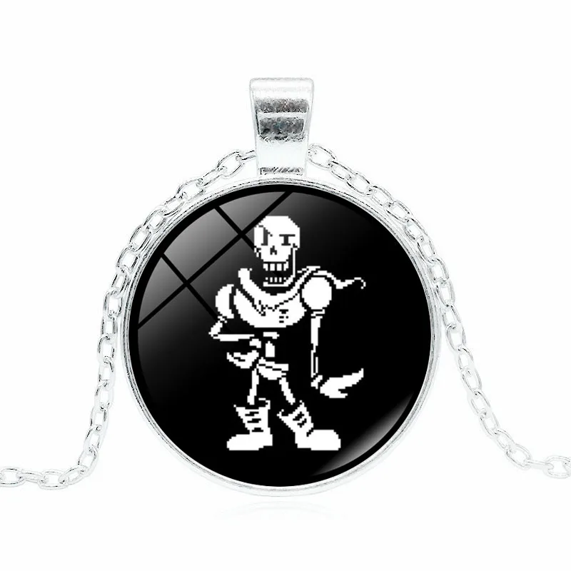 XUSHUI XJ Undertale Sans 2 стеклянный купольный кабошон ожерелье ювелирное изделие ручной