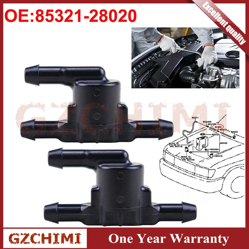 

8532128020 85321-28020 NEW Wiper Washer Windshield Check Valve Right For TOYOTA LEXUS SCION tC COROLLA TUNDRA LX570