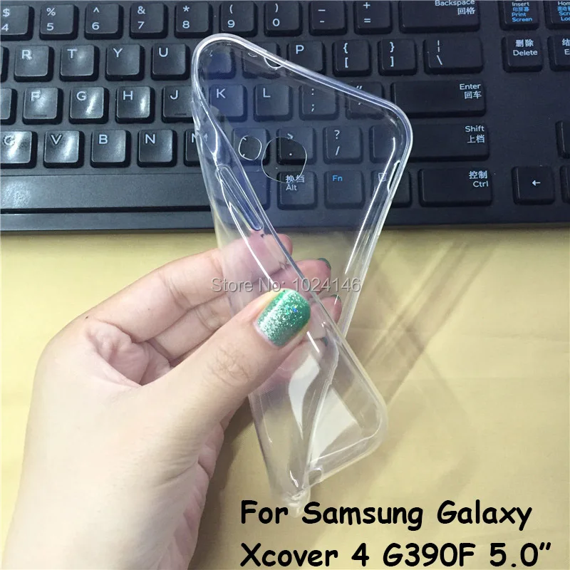 

New Slim Crystal Clear Transparent Soft TPU Back Case Cover Protection Skin For Samsung Galaxy Xcover 4 G390F Xcover4 5.0 Inch