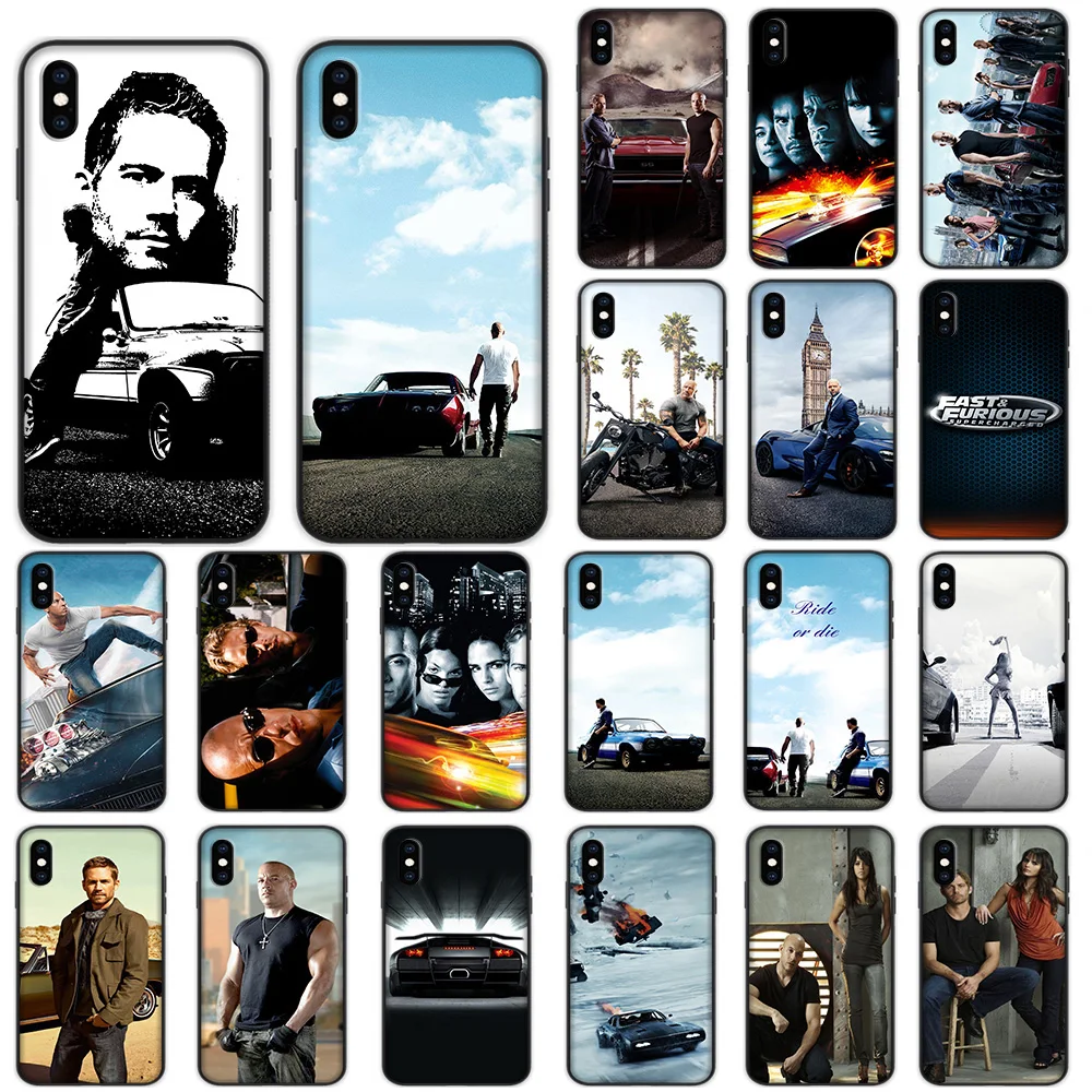 

Fast & Furious Soft Case for iPhone XS Max XR X 7 8 6 6S Plus 5 5S SE Cover