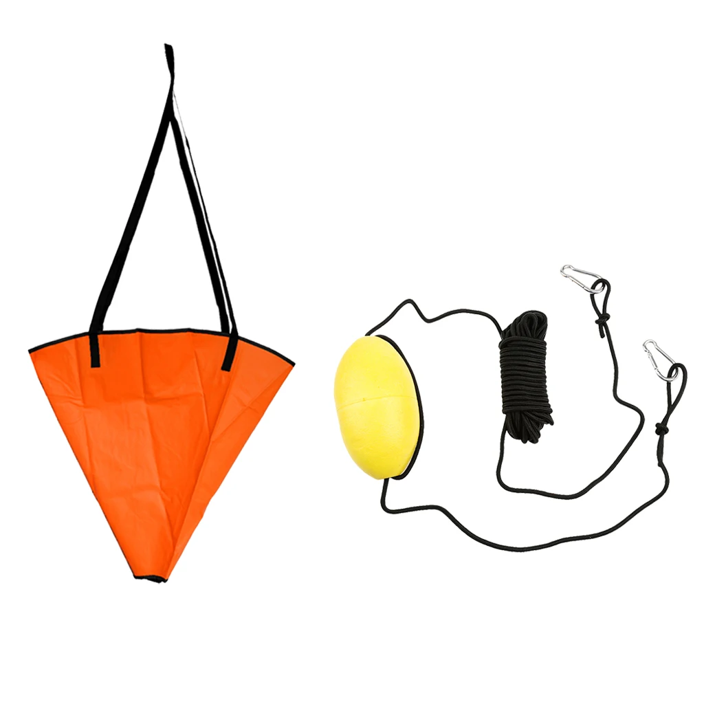 18' Drift Sock Sea Anchor Drogue 12-14' Boat Sea Brake + 30' Kayak Tow Rope for Fishing Power Boats Sail /Inflatable boat 18' Drift Sock Sea Anchor Drogue 12-14' Boat Sea Brake + 30' Kayak Tow Rope for Fishing Power Boats Sail /Inflatable boat
