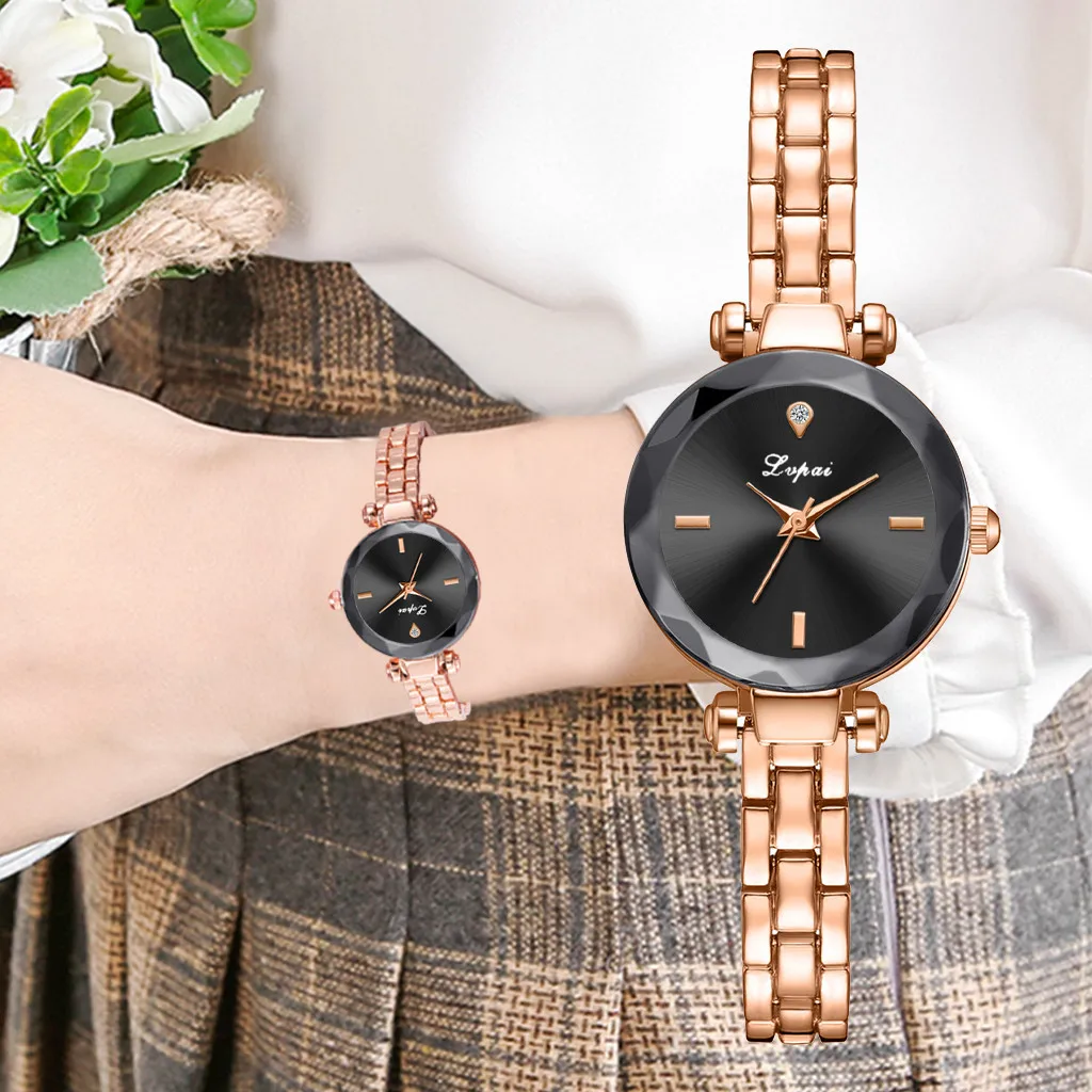

Lvpai Women Watches Solid Color Symmetrical Dial Fashion NEW Irregular Frame Bracelet Ladies Quartz Wrist Watch relojes mujer