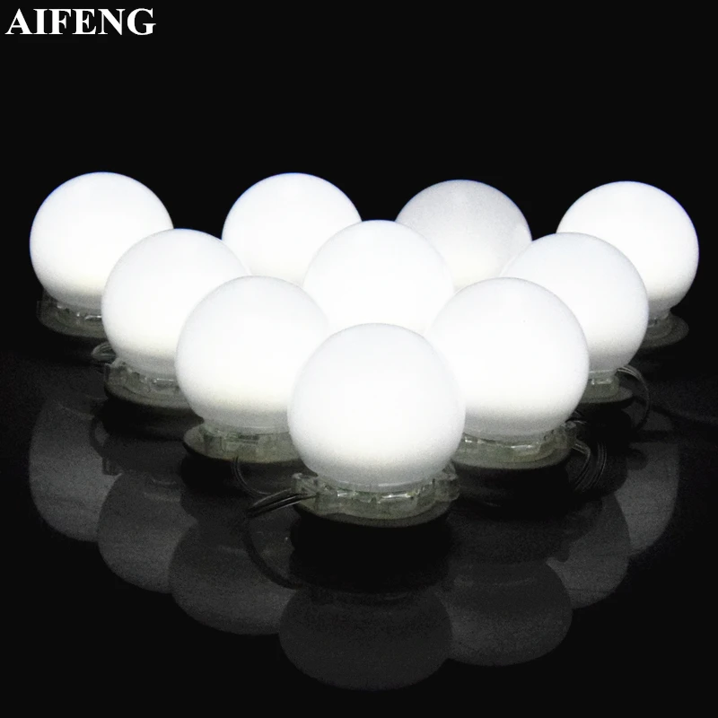 

AIFENG Led Vanity Light Kit 10W Makeup Mirror Vanity Led Light Bulb Dimmable Touch Night Light DIY For Dressing Table Lamp EU US