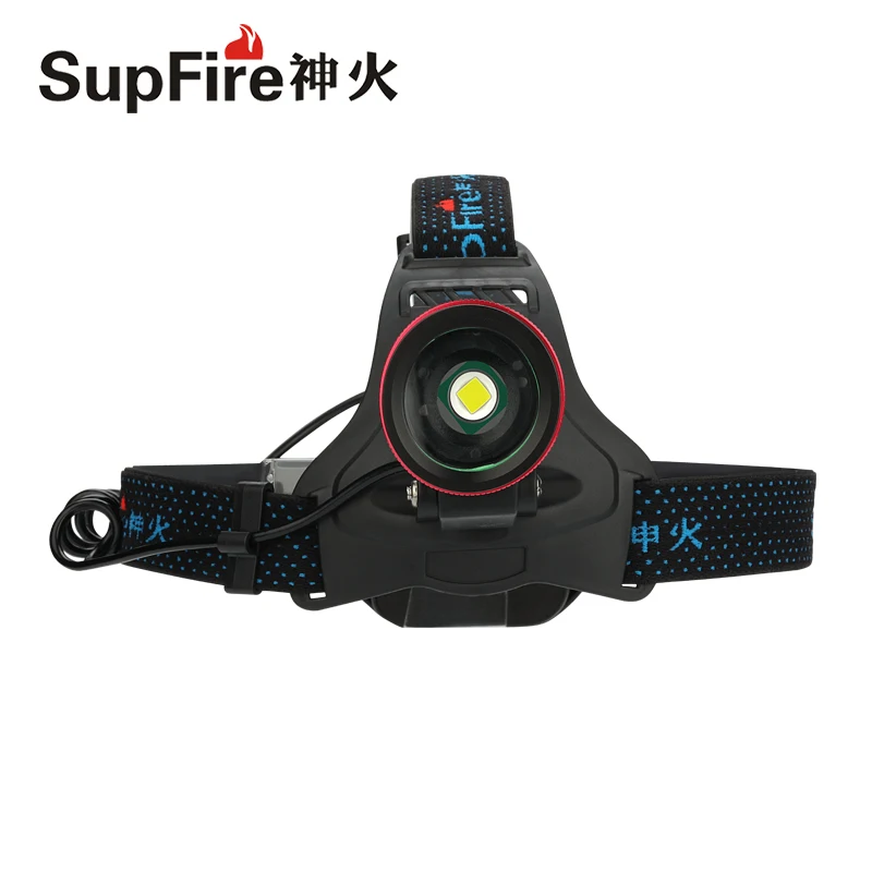 Supfire HL01 CREE XML T6 800 лм налобный фонарь Водонепроницаемая фара AA/14500 батарея для