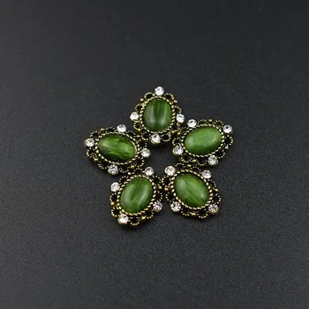 

10pcs Opals 3d Nail Art Decorations Rhinestones Retro Metal Nails Charm Stud Gliter Diamonds Jewelry Accessoires New Arrival