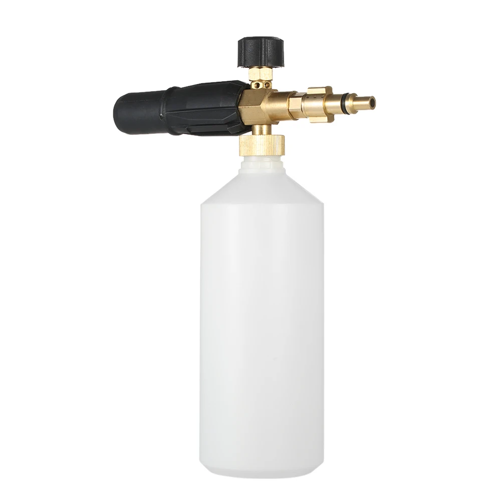 Регулируемая пена Лэнс 1L бутылки снег сопла инжектор мыло пеногенератор для Lavor давление моечная уставновка высокое давление