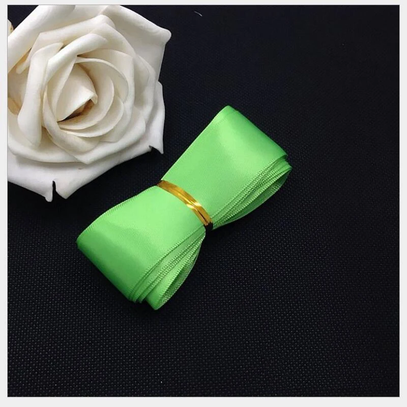 

High Quality 1'' (25mm) Double Face Polyester Ribbon DIY Handmade Materials Hair Bow Accessories Wedding Gift Wrap