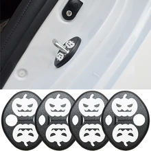 Замок «сделай сам» Стикеры крышка дверного замка автомобиля подходит для Audi A1 A5 A3 e-tron A4 A4L A6 A7 A8 S3 S5 S6 S7 S8 SQ5 4 шт.; комплект из двух предметов