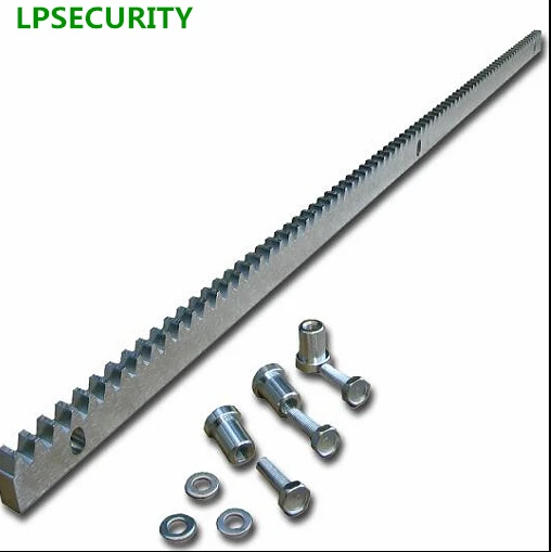 

LPSECURITY 4m per pack 13feet Automatic sliding gate tooth gear rack rail track for sliding gate motor opener galvanized steel