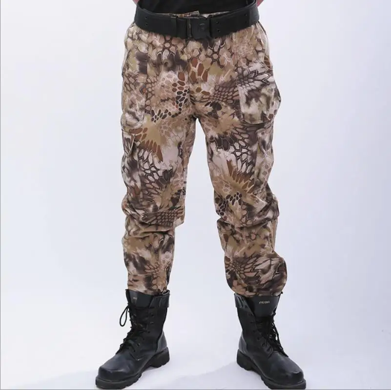 Военная форма, тактические штаны для мужчин, армейские Мультикам, брюки Tatico, одежда Uniforme Militar, черные питоновые штаны, охотничья одежда - Цвет: Python-Yellow