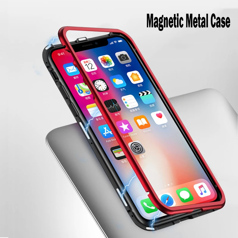 Aojun-Magnetic-Adsorption-Phone-Case-for-Samsung-Galaxy-Note-8-S7-S8-Plus-S9-Magnetic-Tempered