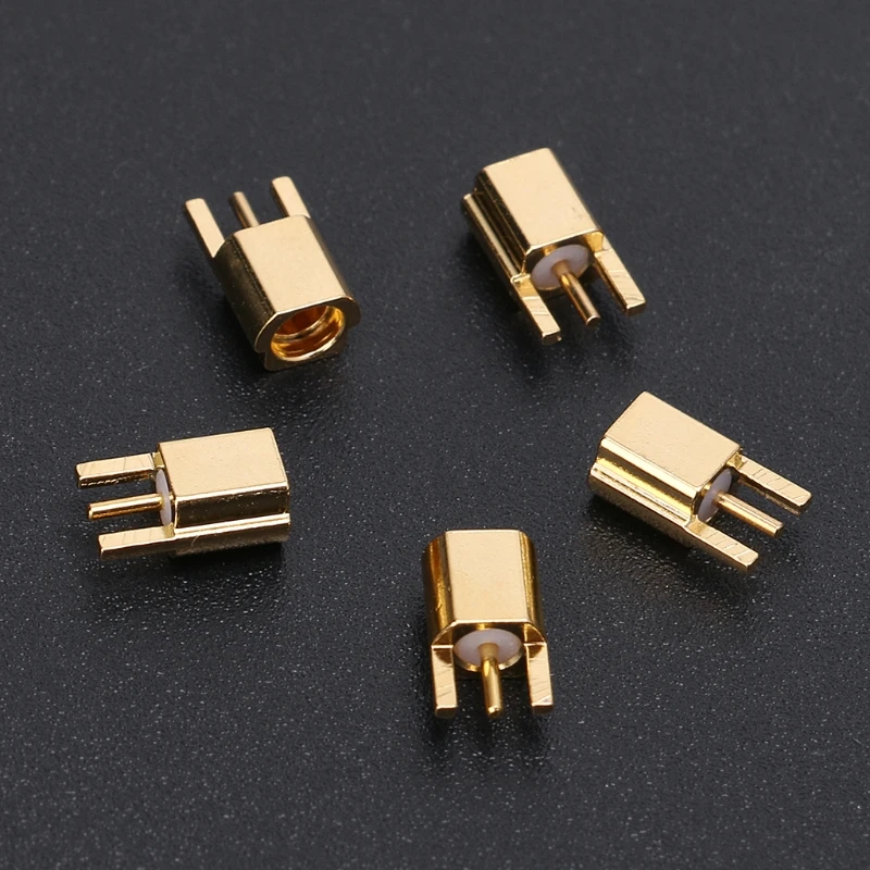OOTDTY MMCX гнездовой разъем PCB крепление с припоем прямой позолоченный 3
